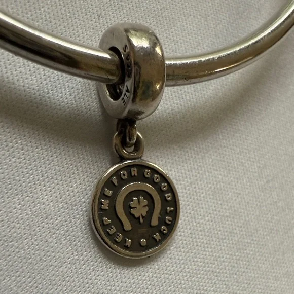Pandora Silver Lucky Double Sided Design 🍀 Penny Charm​​​ - Picture 4 of 6